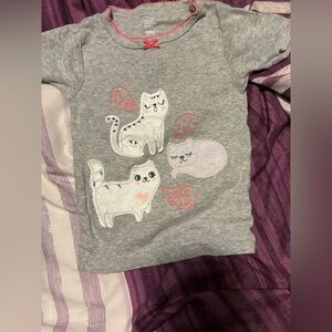 Carter's Gray Cat Graphic Tee